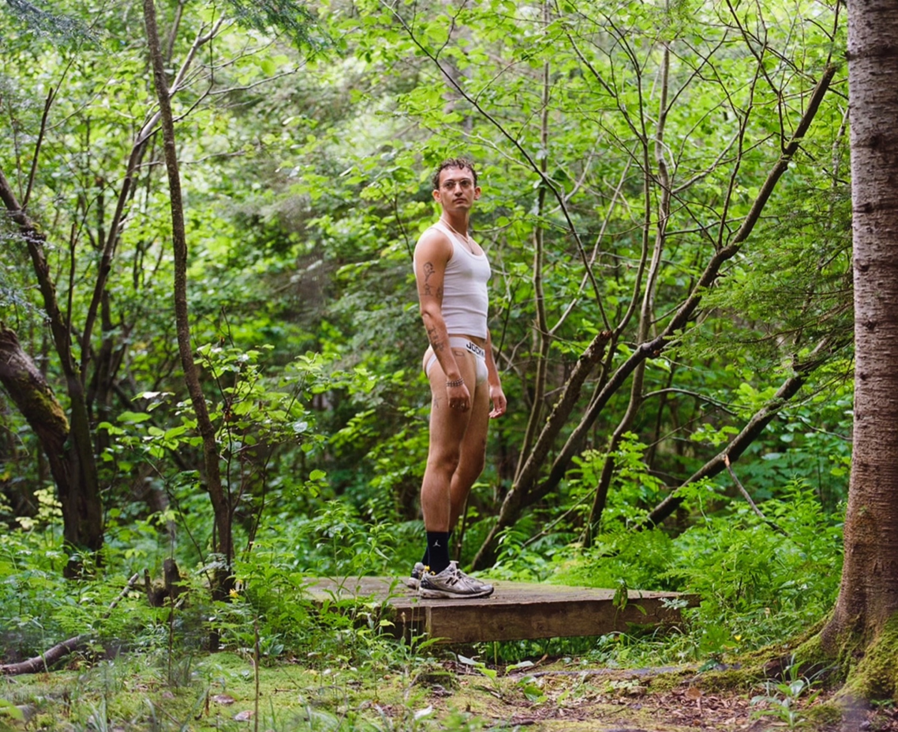 Portrait in a forest